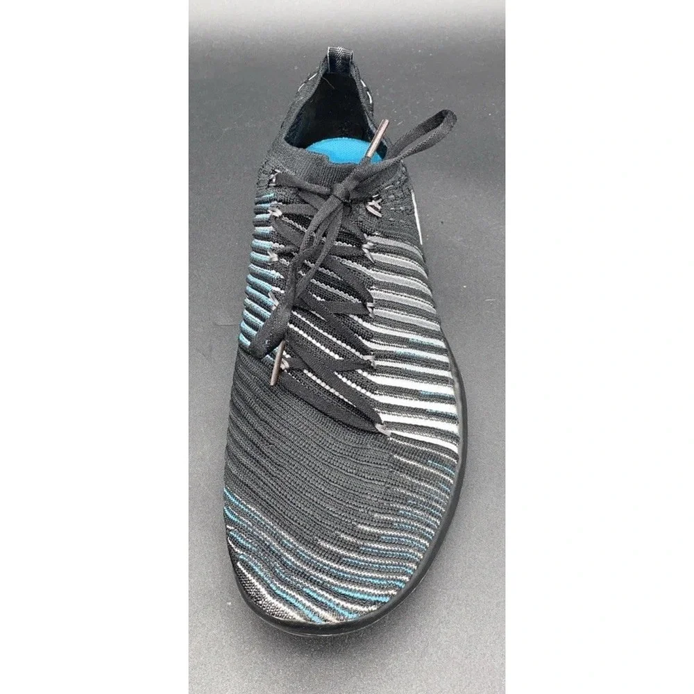 Nike Free Transform Flyknit Athletic Training Running Shoes Black Teal Size 11.5